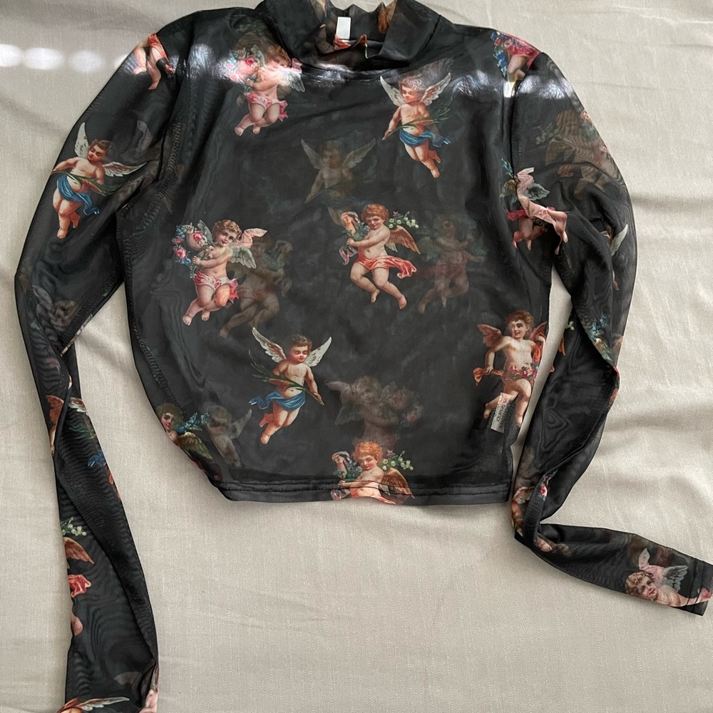 Sheer crop top